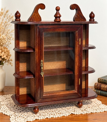 Vintage 1960s wooden curio - vintage,