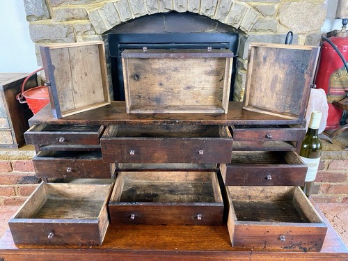 Bank drawers apothecary - bank, drawers,