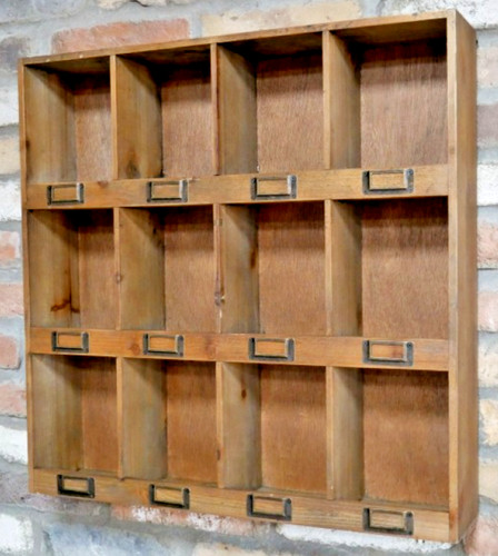 Pigeon hole cabinet - hole, wall