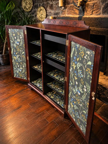 Antique dark wood drinks - wood,