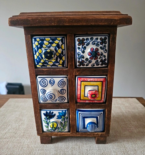 Wooden apothecary cabinet - wooden,