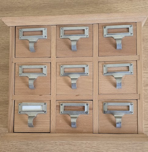Wooden apothecary cabinet
