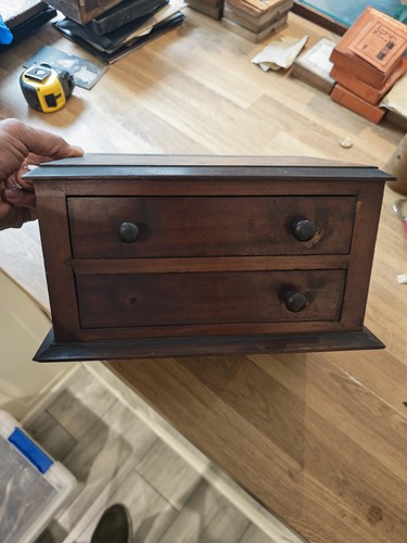 Vintage wooden drawer - vintage, 2-drawer