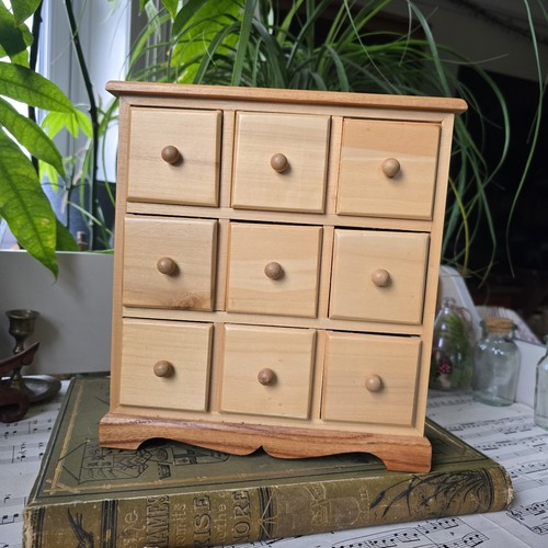 Wooden apothecary cabinet