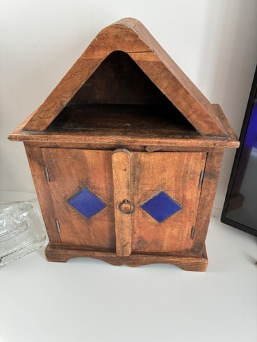 Antique vintage wooden indian - antique,