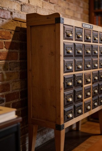 Black wood multi drawer - black,