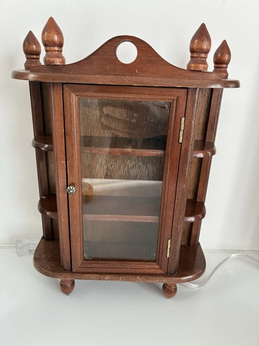 Vintage curio cabinet - curio,