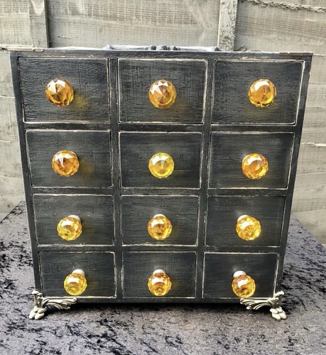 Distressed black ebonized - distressed,