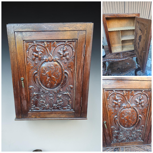 Antique flemish wood wall
