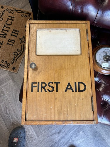 Vintage first aid cabinet - first,
