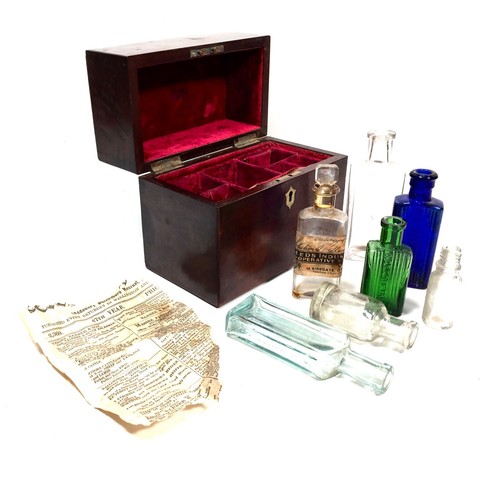 Antique mahogany apothecary - mahogany,