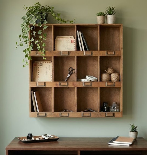 Pigeon hole cabinet - cabinet, wall