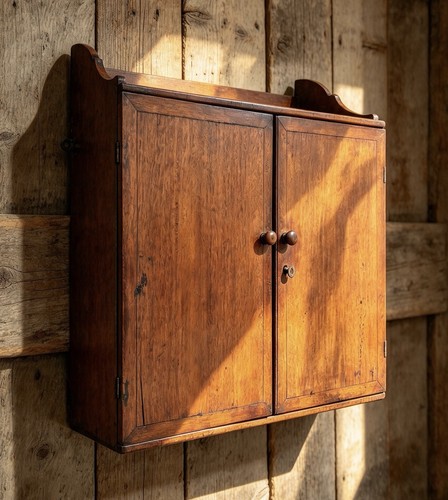 Wall cabinet antique furniture - cabinet,