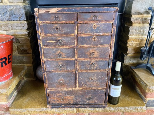Bank drawers apothecary - bank, of