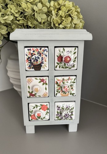 Grey wooden apothecary style - grey,