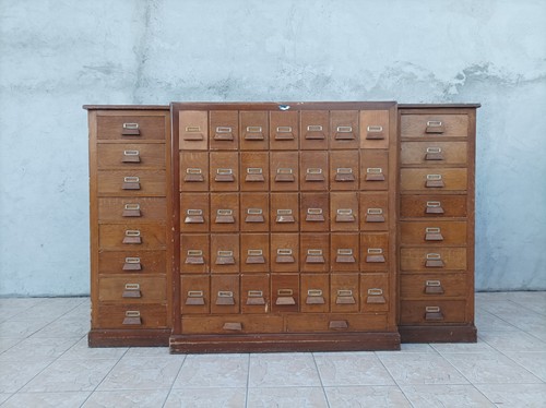 Apothecary trade cabinet in - or,