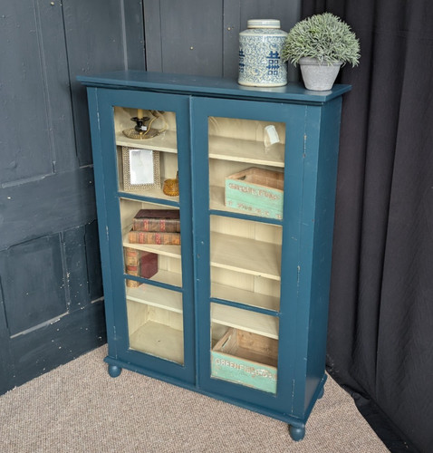 Antique mahogany blue shabby - antique,