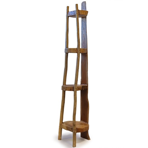 Natural teak corner unit - natural,