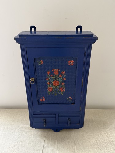 Vintage painted wood medicine - wood,